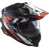 LS2 MX701 EXPLORER CARBON EXTEND adventure helma matná-červená